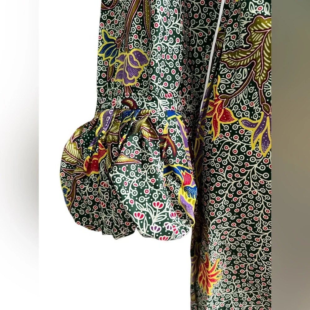 Handmade African Sheath Dress in Vibrant Batik-style Veritable Wax Print - Picture 2 of 10